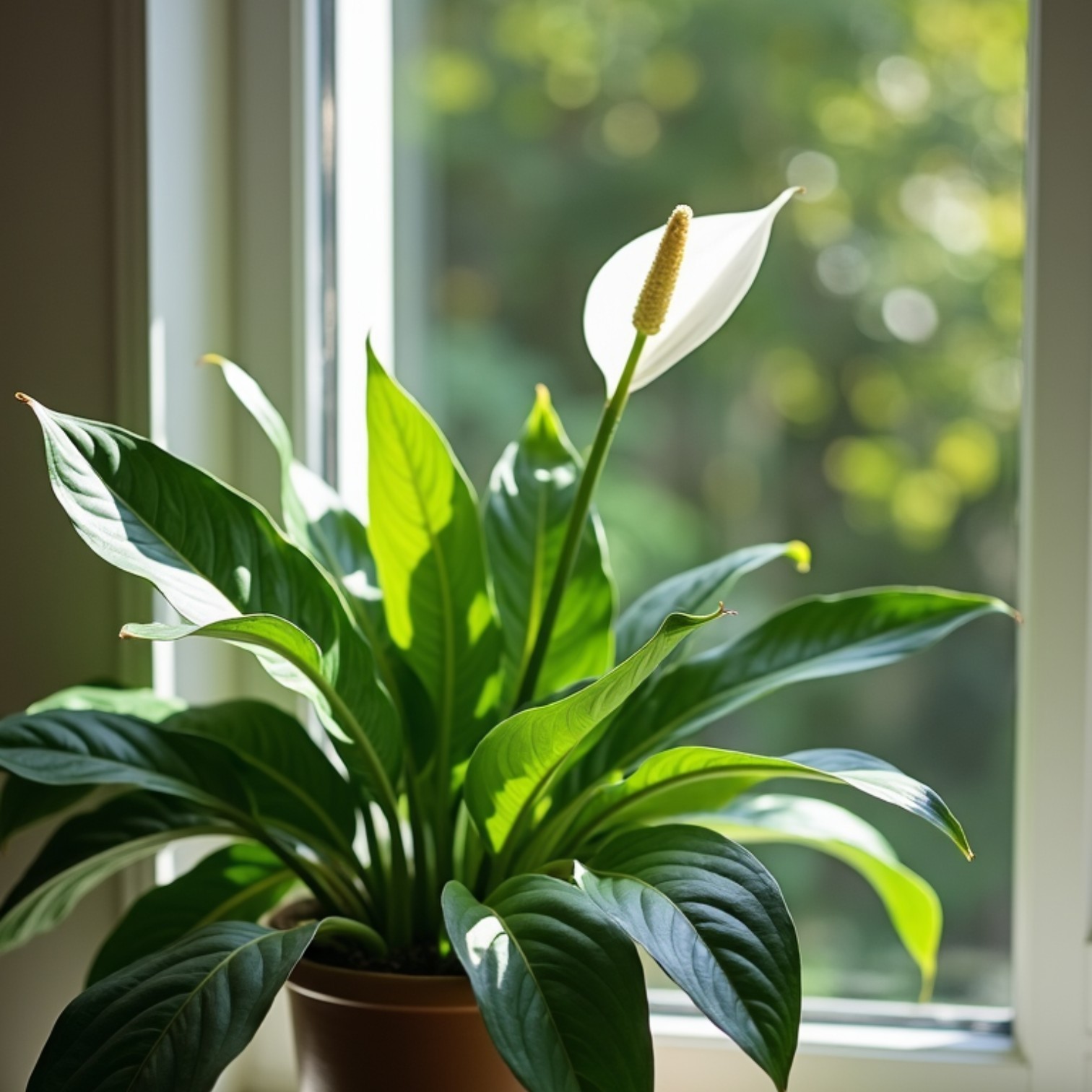 Peace Lily Plant (Spathiphyllum)